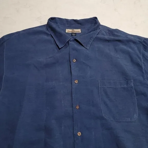 Tommy Bahama Paradise Cove 100% Silk All Over Palm Trees Embroidered Tropical XL - Picture 6 of 6